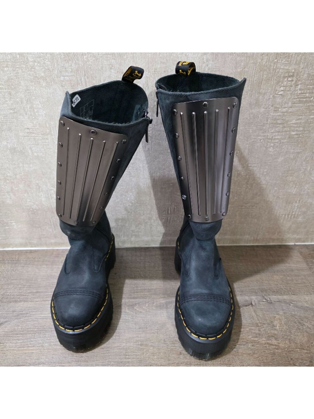 Dr. Martens Jadon Max GRD Women's Platform Moto Boots Black Size 5 US 3 UK 36 EU